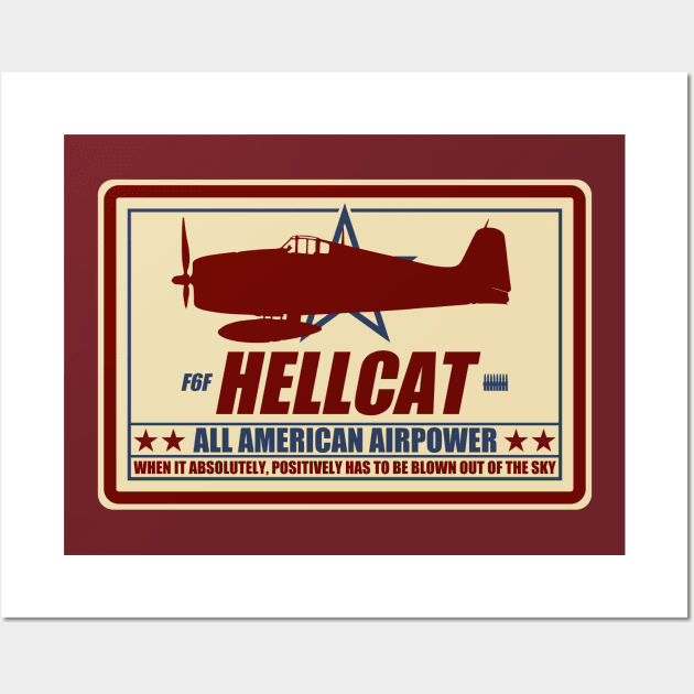 WW2 F6F Hellcat Wall Art by TCP